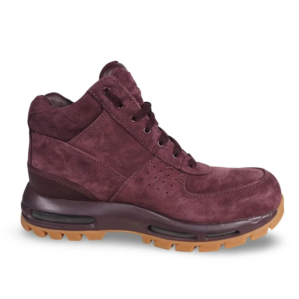 Nike ACG‎ Air Max Goadome Men's 8 Deep Burgundy Gum Suede Boots 865031-602